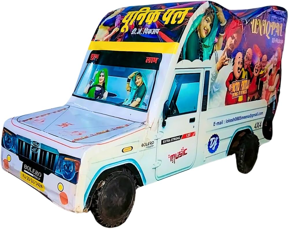 UNIQPAL Party Beast Disco Kids Mini Rechargeable DJ Pickup Truck Musical sound  with Bluetooth Speaker