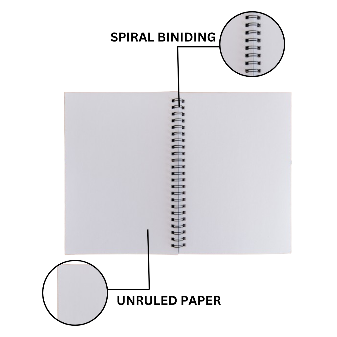 A4 Spiral Notebook – 200 Pages with Sturdy Binding for Long-Term Use