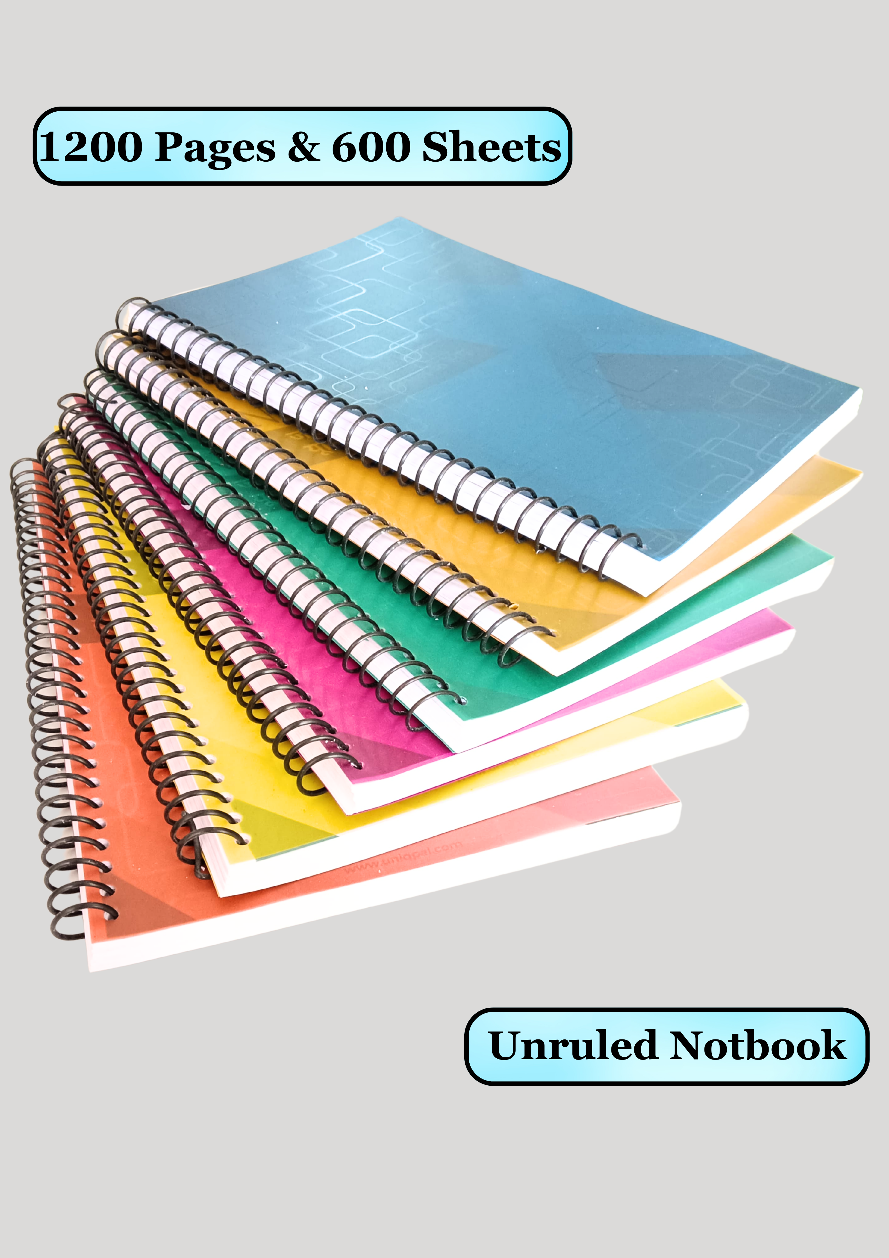 A4 Spiral-Bound Notebook – 200 Pages, Perfect for Daily Writing