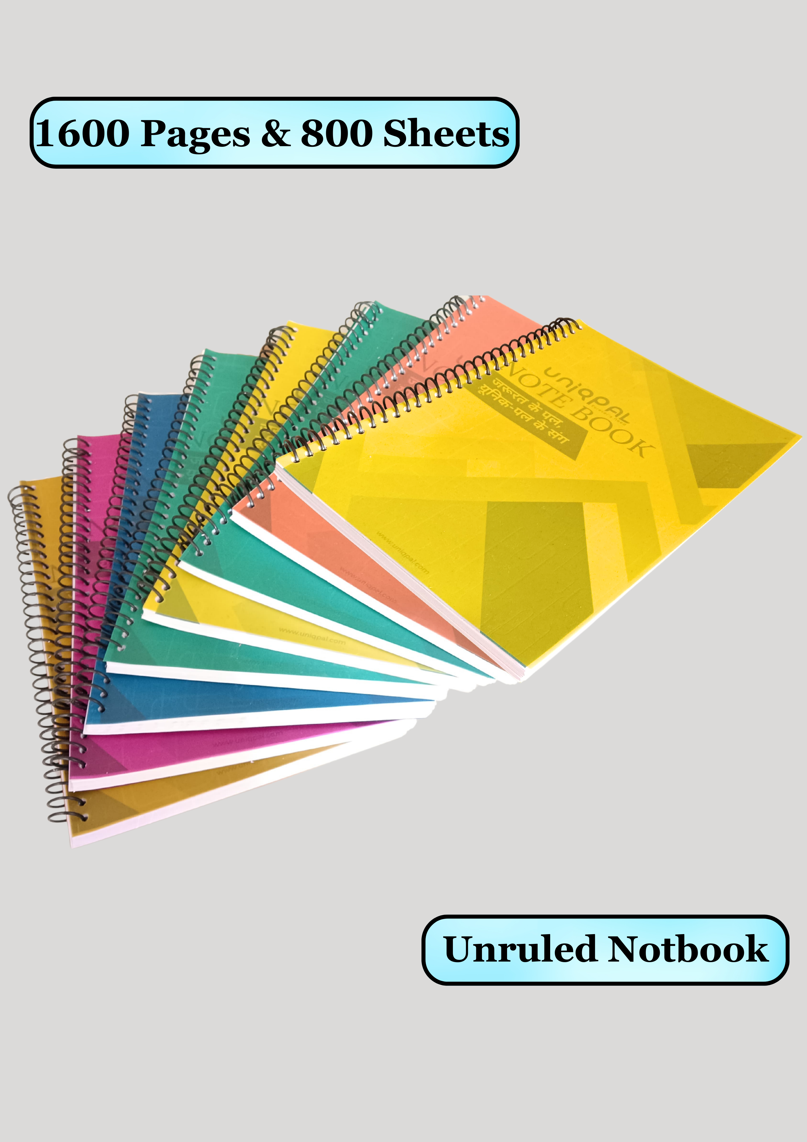 A4 Spiral Notebook – 200 Pages with Sturdy Binding for Long-Term Use
