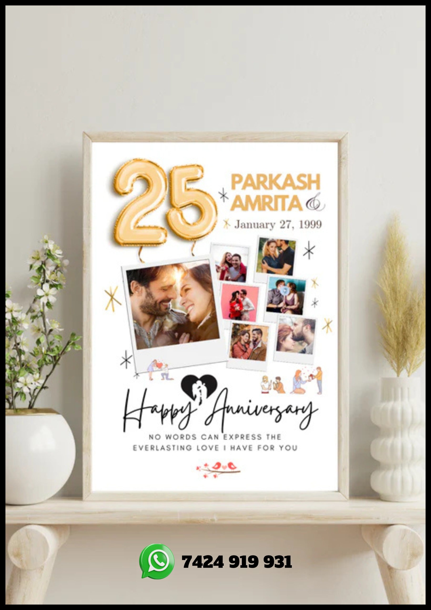 Two Hearts, One Frame: Anniversary Bliss