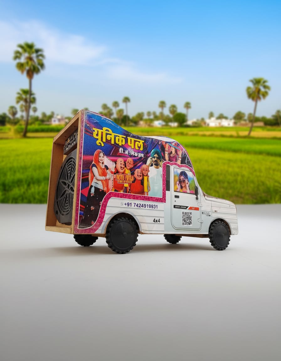 UNIQPAL Dj For Kids | Dj Toy | Wooden Toys For Kids | Mini Dj Pickup | Dj Truck |