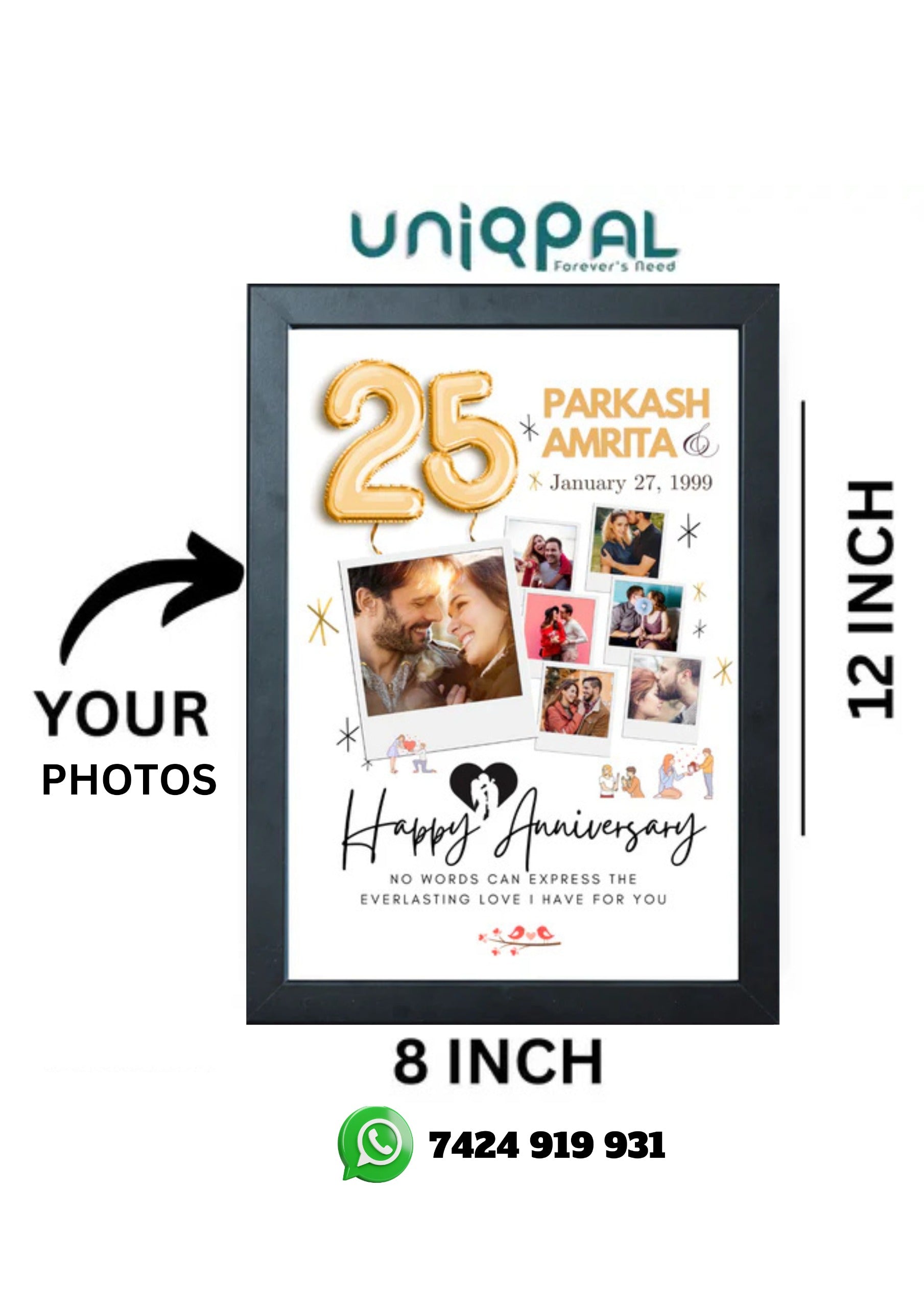 Two Hearts, One Frame: Anniversary Bliss