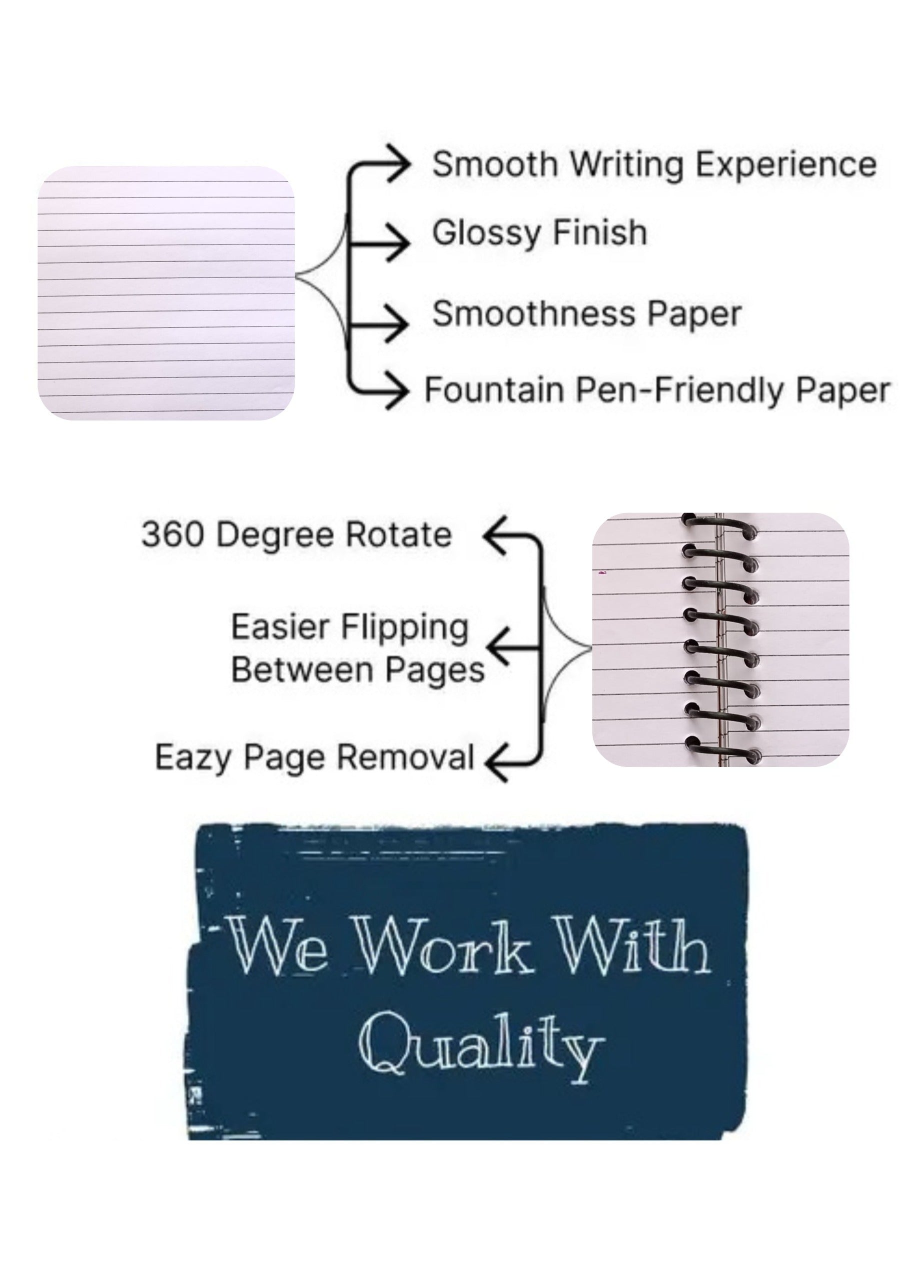 UNIQPAL Versatile A4 Spiral plain Notebook set of 7 - Ideal for Sketching, Note-Taking, and Creative Expression 1400 PAGE ( 700 PAGE PER NOTEBOOK WITH COVER PAGE )