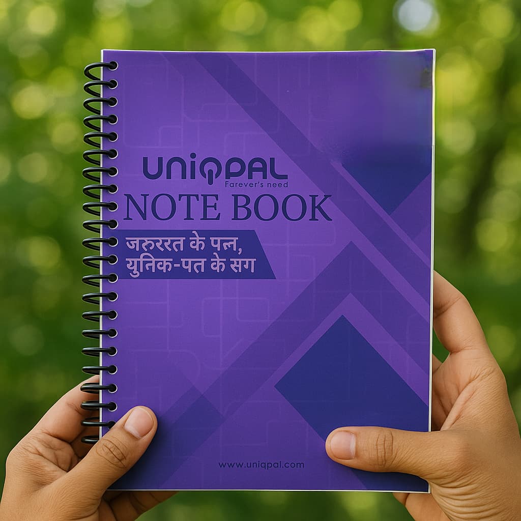 UNIQPAL Spiral unruled Notebook, A4 Size (600 pages / Pack of 3 ), for notes Students