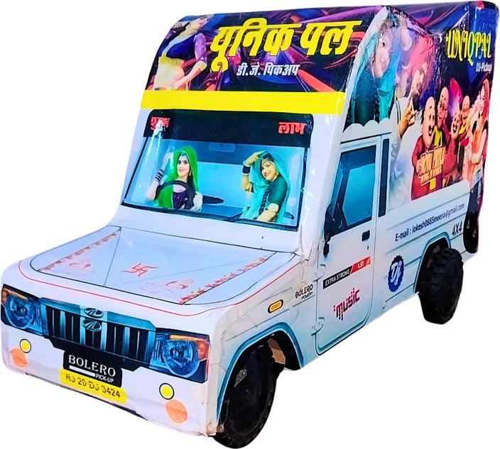 UNIQPAL Party Beast Disco Kids Mini Rechargeable DJ Pickup Truck Musical sound  with Bluetooth Speaker